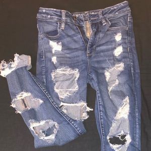 High Waisted American Eagle Jeans